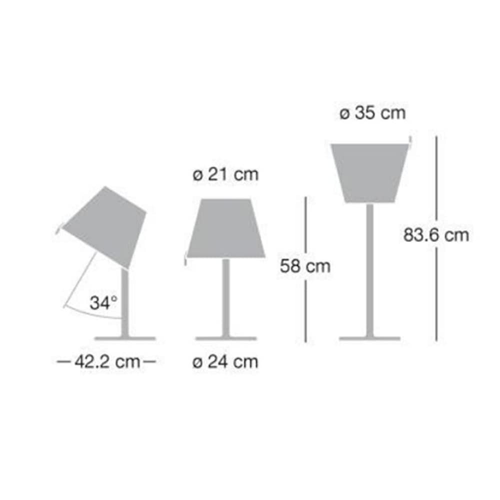 Stalinis šviestuvas ARTEMIDE, Melampo Table