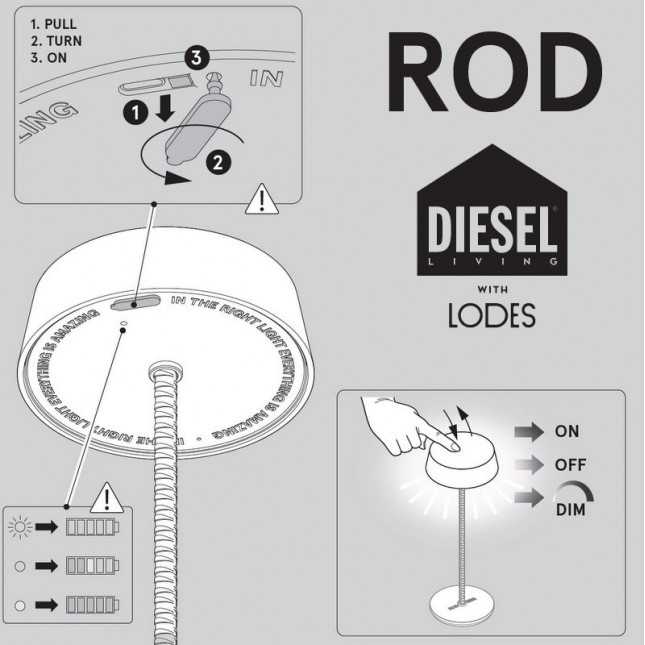 Stalinis šviestuvas LODES DIESEL, Rod