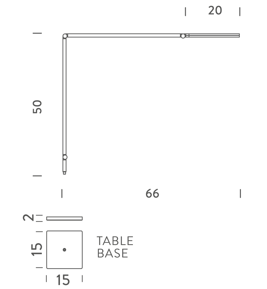 Stalinis šviestuvas NEMO, Untitled table