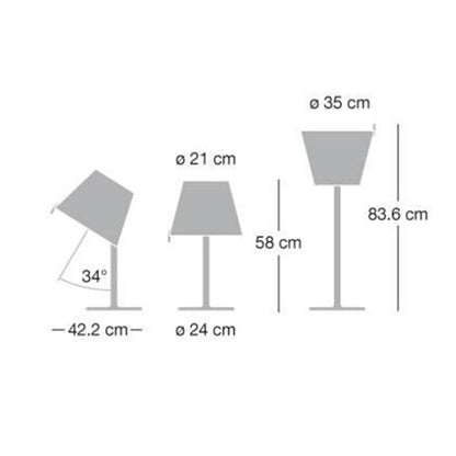 Stalinis šviestuvas ARTEMIDE, Melampo Table