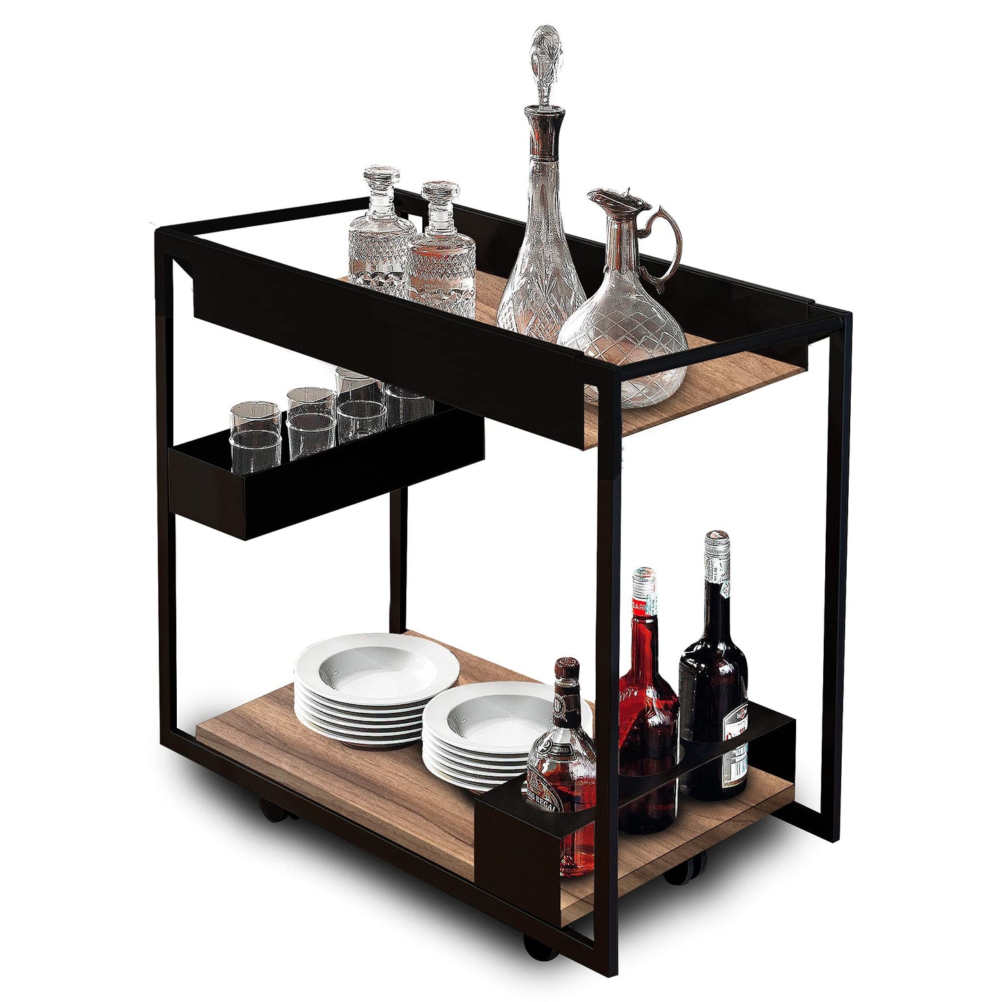Serviravimo vežimėlis CATTELAN, Mojito Wood